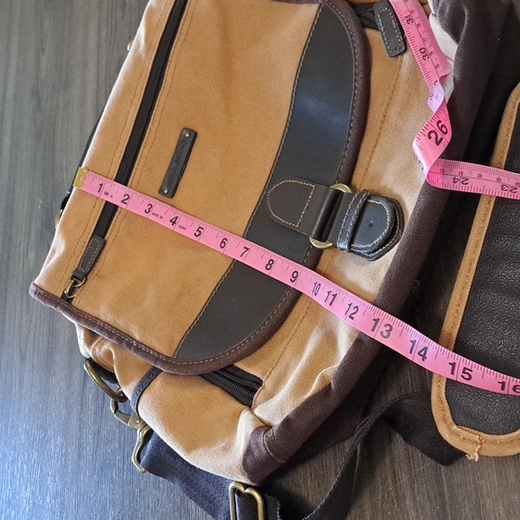 Eddie Bauer Vintage Canvas Adventurer Field Messenger Bag - Picture 14 of 14